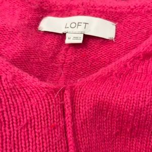 Pink loft v neck sweater